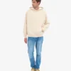 Sudadera con capucha orgánica extragrande - Blanco marfil