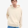 Sudadera con capucha orgánica extragrande - Blanco marfil