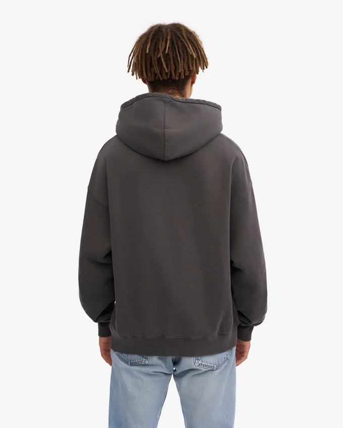 Sudadera con capucha orgánica extragrande - Gris lava