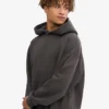 Sudadera con capucha orgánica extragrande - Gris lava