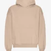 Sudadera con capucha orgánica extragrande - Gris ostra