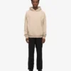 Sudadera con capucha orgánica extragrande - Gris ostra