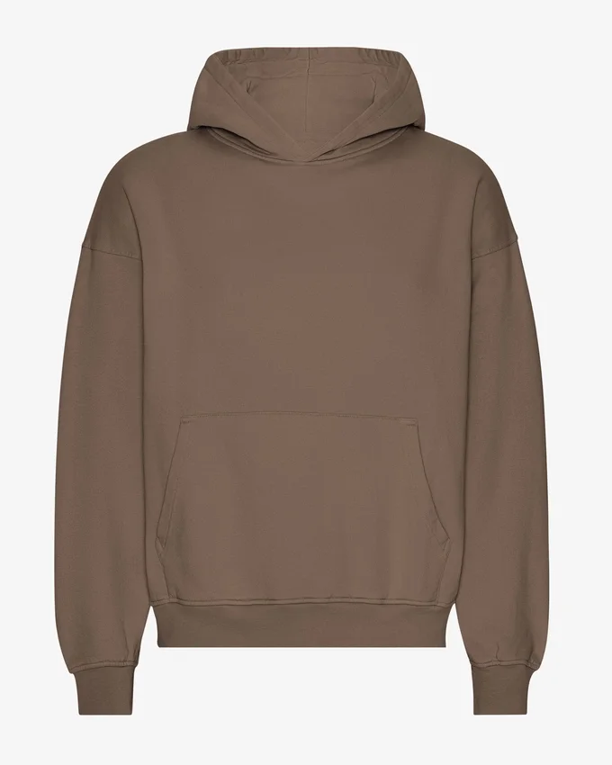 Sudadera con capucha orgánica extragrande - Marrón cedro