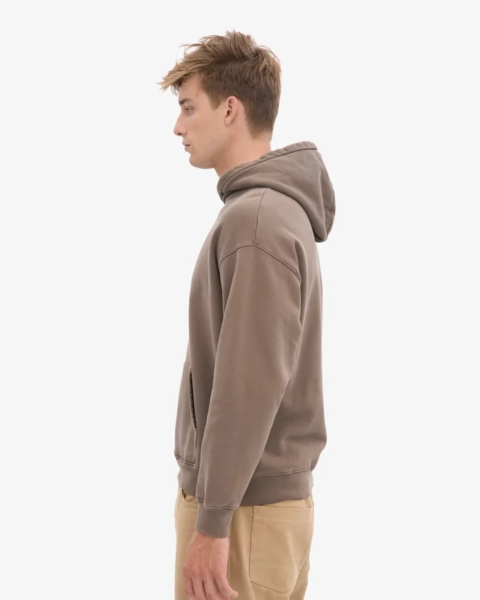 Sudadera con capucha orgánica extragrande - Marrón cedro