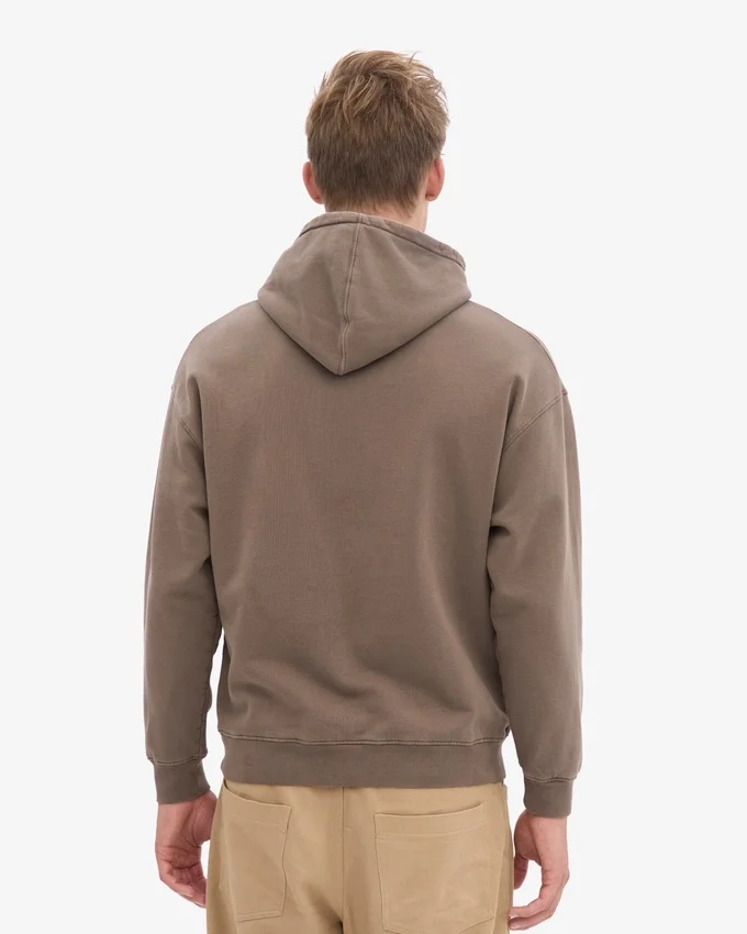 Sudadera con capucha orgánica extragrande - Marrón cedro