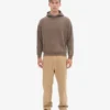 Sudadera con capucha orgánica extragrande - Marrón cedro