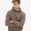 Sudadera con capucha orgánica extragrande - Marrón cedro