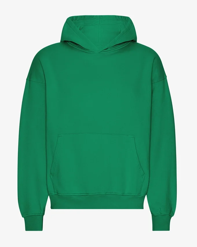 Sudadera con capucha orgánica extragrande - Verde Kelly