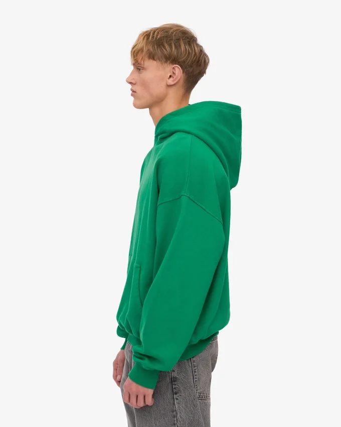 Sudadera con capucha orgánica extragrande - Verde Kelly