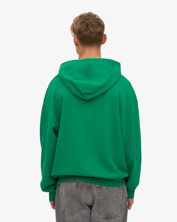 Sudadera con capucha orgánica extragrande - Verde Kelly