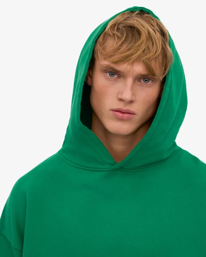 Sudadera con capucha orgánica extragrande - Verde Kelly