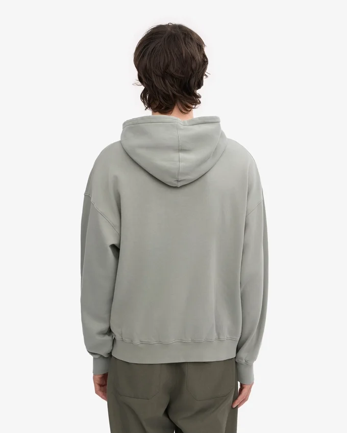 Sudadera con capucha orgánica oversize - Azul acero