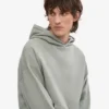 Sudadera con capucha orgánica oversize - Azul acero