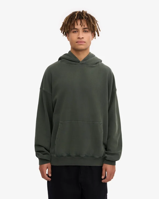 Sudadera con capucha orgánica oversize - Bosque de medianoche