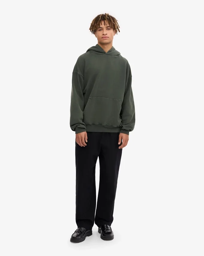 Sudadera con capucha orgánica oversize - Bosque de medianoche