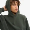 Sudadera con capucha orgánica oversize - Bosque de medianoche