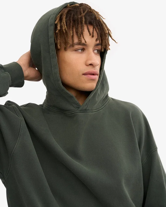 Sudadera con capucha orgánica oversize - Bosque de medianoche