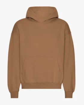 Sudadera con capucha orgánica oversize - Camello del Sáhara