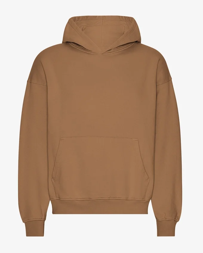 Sudadera con capucha orgánica oversize - Camello del Sáhara
