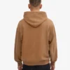 Sudadera con capucha orgánica oversize - Camello del Sáhara