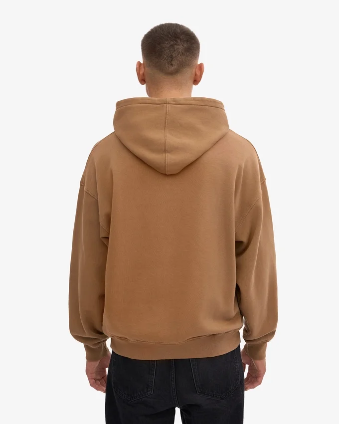 Sudadera con capucha orgánica oversize - Camello del Sáhara
