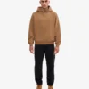 Sudadera con capucha orgánica oversize - Camello del Sáhara