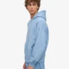 Sudadera con capucha orgánica oversize con cremallera - Azul mar