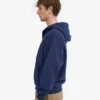 Sudadera con capucha orgánica oversize con cremallera - Azul marino