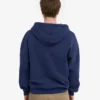 Sudadera con capucha orgánica oversize con cremallera - Azul marino