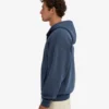 Sudadera con capucha orgánica oversize con cremallera - Azul petróleo