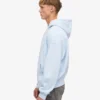 Sudadera con capucha orgánica oversize con cremallera - Azul polar
