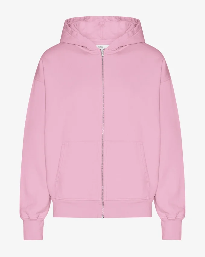Sudadera con capucha orgánica oversize con cremallera - Flor de cerezo