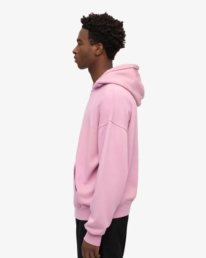 Sudadera con capucha orgánica oversize con cremallera - Flor de cerezo