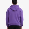 Sudadera con capucha orgánica oversize con cremallera - Ultravioleta