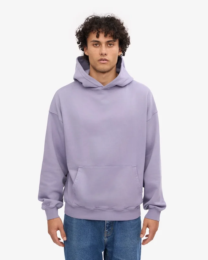 Sudadera con capucha orgánica oversize - Jade púrpura