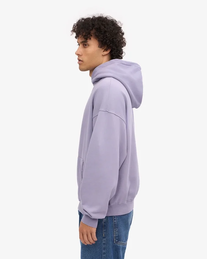Sudadera con capucha orgánica oversize - Jade púrpura