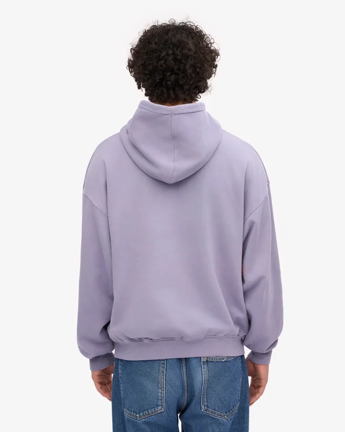 Sudadera con capucha orgánica oversize - Jade púrpura