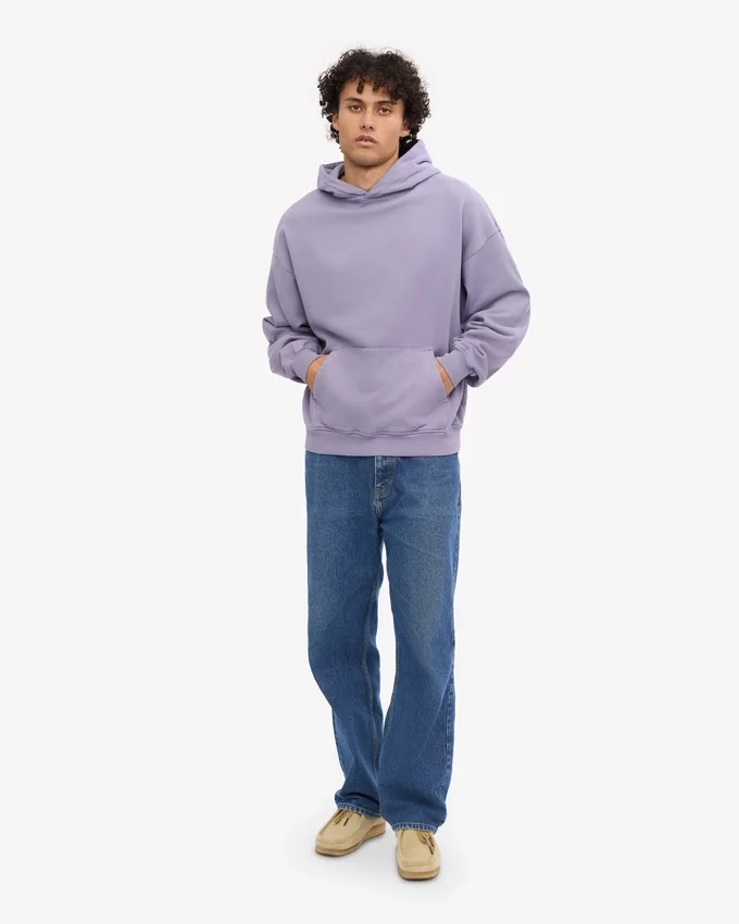 Sudadera con capucha orgánica oversize - Jade púrpura