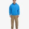 Sudadera con capucha y cremallera de corte oversize orgánica - Azul Pacífico