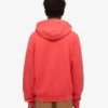 Sudadera con capucha y cremallera de corte oversize orgánica - Rojo mandarina