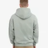 Sudadera con capucha y cremallera de talla grande orgánica - Azul acero
