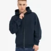 Sudadera con capucha y cremallera de talla grande orgánica - Azul marino