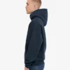 Sudadera con capucha y cremallera de talla grande orgánica - Azul marino