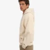 Sudadera con capucha y cremallera de talla grande orgánica - Blanco marfil