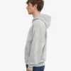 Sudadera con capucha y cremallera de talla grande orgánica - Gris descolorido