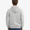 Sudadera con capucha y cremallera de talla grande orgánica - Gris descolorido