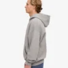 Sudadera con capucha y cremallera de talla grande orgánica - Gris jaspeado