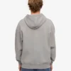 Sudadera con capucha y cremallera de talla grande orgánica - Gris jaspeado