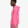 Sudadera con capucha y cremallera de talla grande orgánica - Rosa chicle