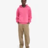 Sudadera con capucha y cremallera de talla grande orgánica - Rosa chicle